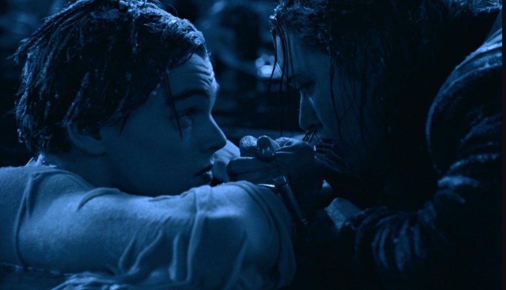 Leonardo DiCaprio ja Kate Winslet Titanicissa (1997)