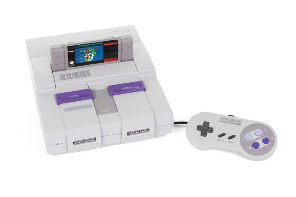 super Nintendo system, ting bare 90-tallet barn husker