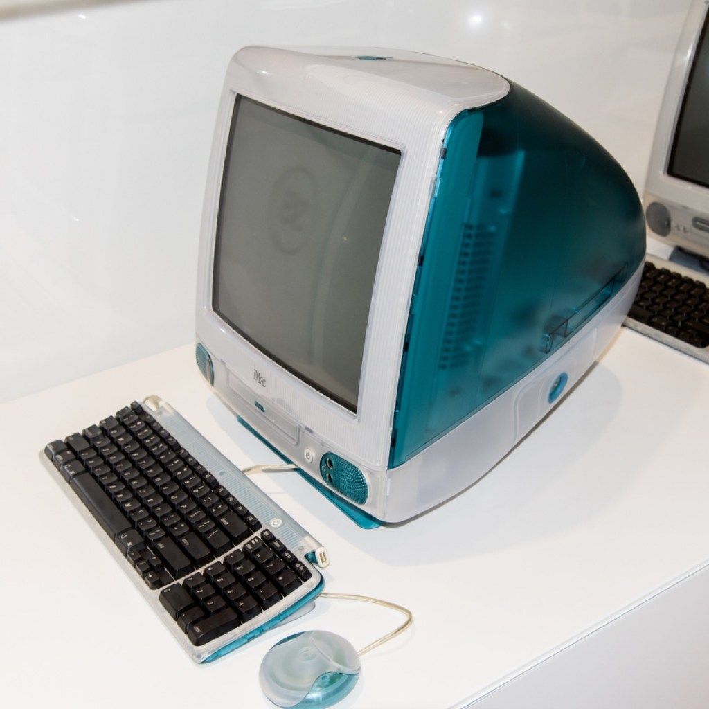 imac-datamaskin, ting bare barn fra 90-tallet husker