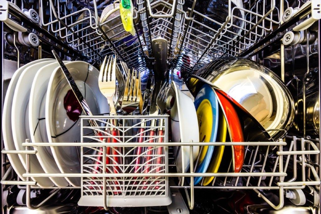 полная посудомоечная машина