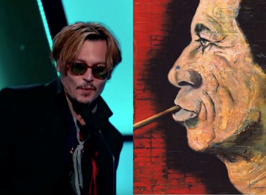 Johnny Depp maluje