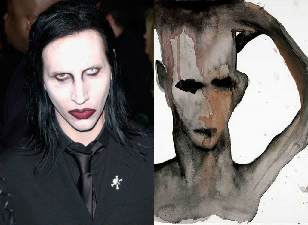 Pintura de Marilyn Manson