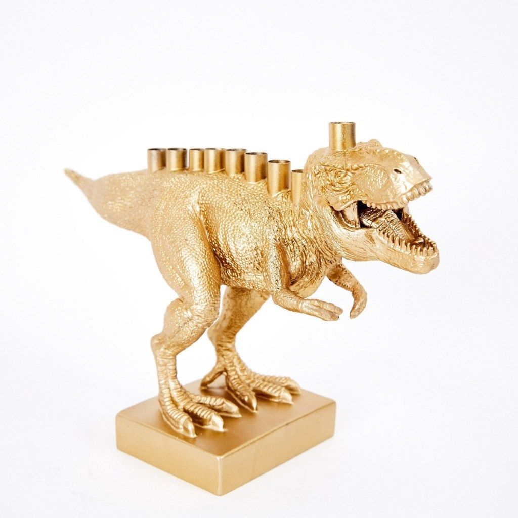 zelta dinozauru menora, hanukas rotājumi