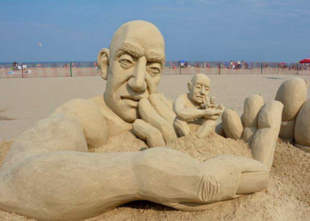 Escultura em areia de Hampton New Hampshire