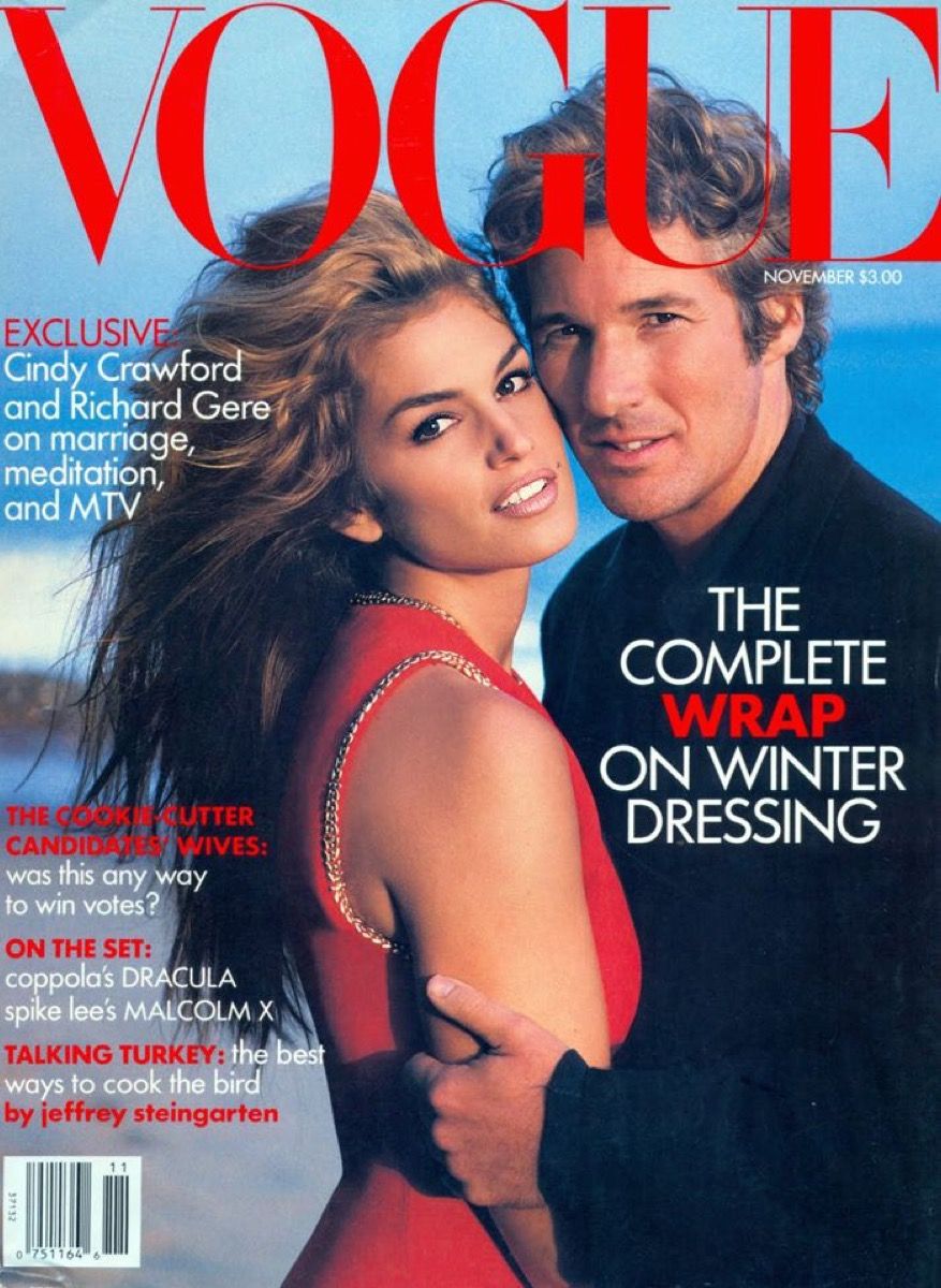 ซินดี้ครอว์ฟอร์ดและริชาร์ดเกียร์บนปกนิตยสาร Vogue