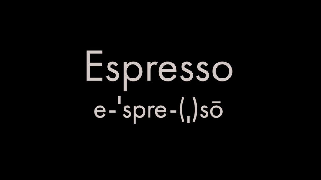 Cara mengucapkan espresso