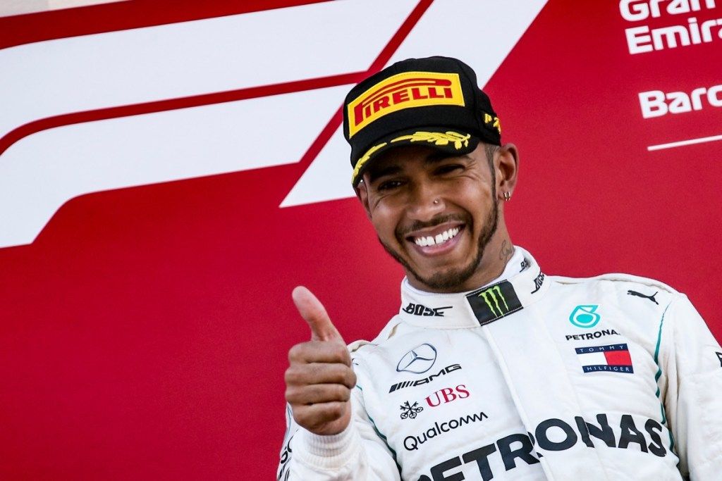 Lewis Hamilton celebra els millors guanyadors