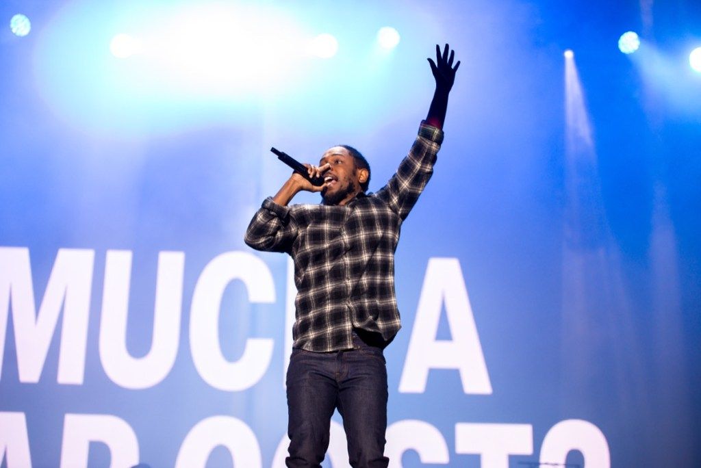 Kendrick Lamar vinnande kändisar