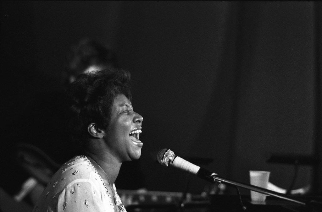 Aretha Franklin koncerte aštuntajame dešimtmetyje