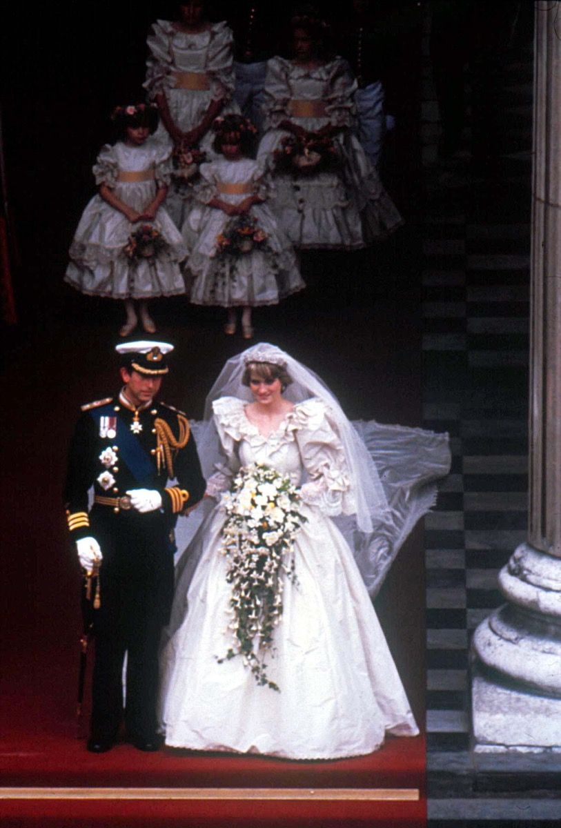 Poroka princese Diane Prince Charles, pogled iz zraka, 1981