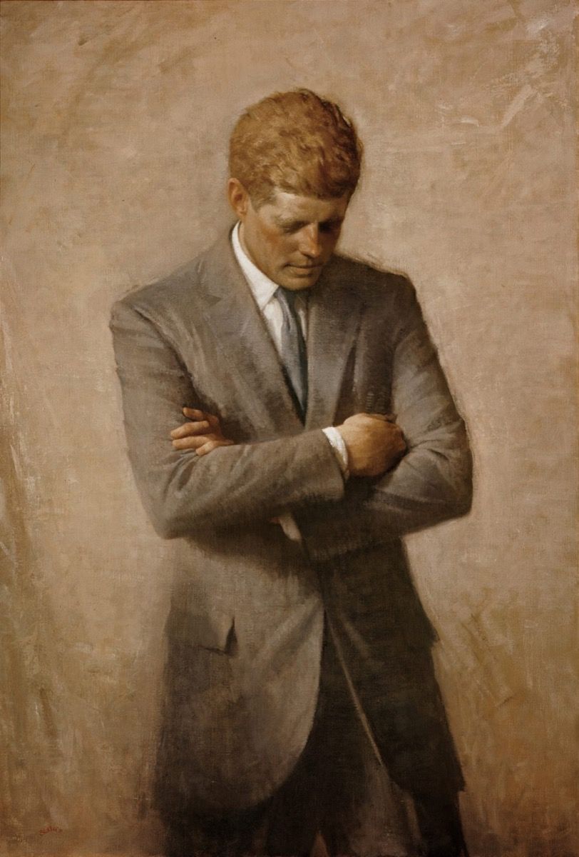 Официальный портрет Джона Кеннеди в белом доме
