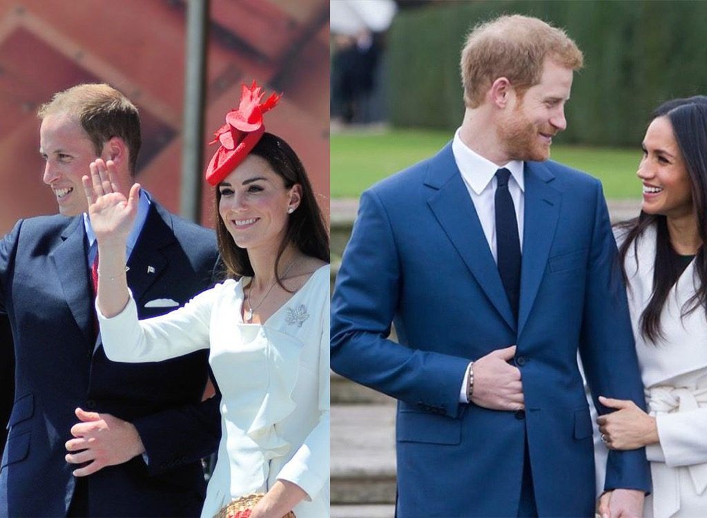William, Kate Middleton, Harry in Meghan