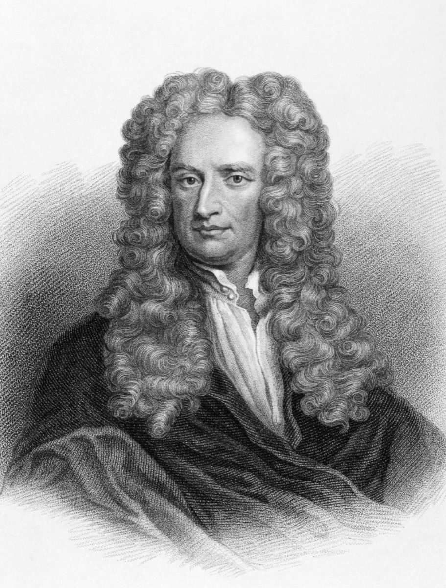 Sir Isaac Newton Gravity Falske fakta