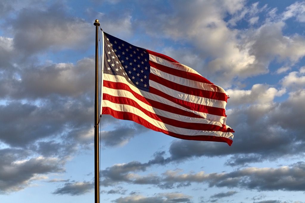 Bandiera americana - citazioni del giorno dei veretani
