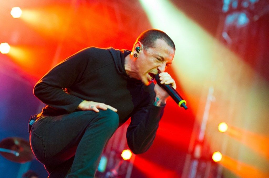 Linkin Park actuando en Bucarest, Rumania en 2012