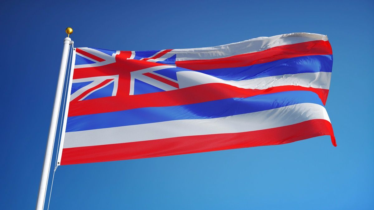 fatos sobre a bandeira do estado do Havaí