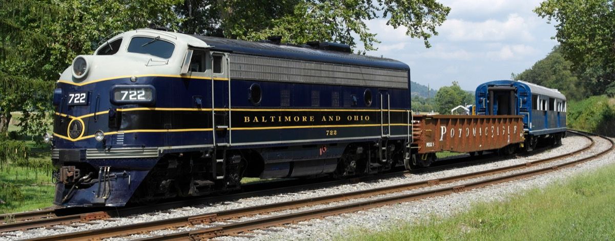 trenul de cale ferată Baltimore & Ohio B&O