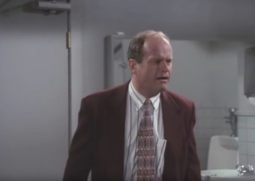 Frasier Dr. Crane govori kot človek najbolj smešne sitcom šale