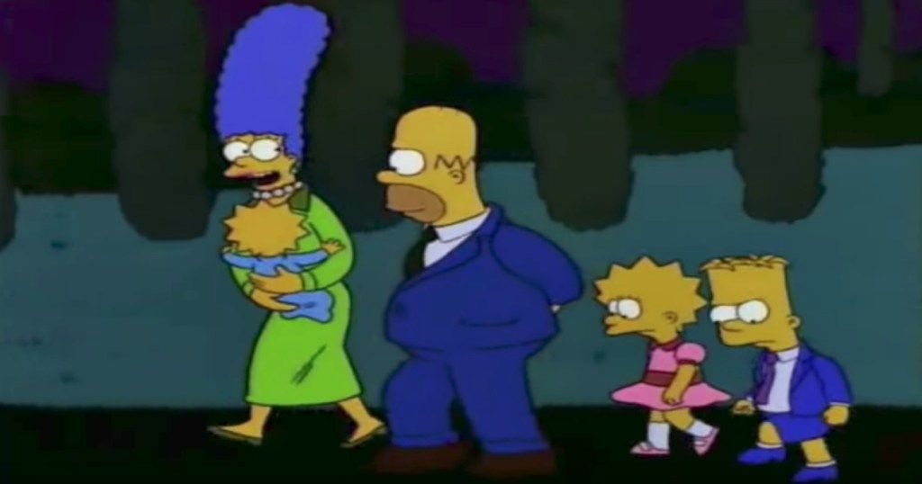 Homer Simpson lär sina barn om misslyckade roligaste Sitcom-skämt