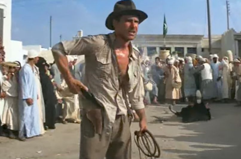 Harrison Ford Indiana Jones chistes de películas que no son de comedia
