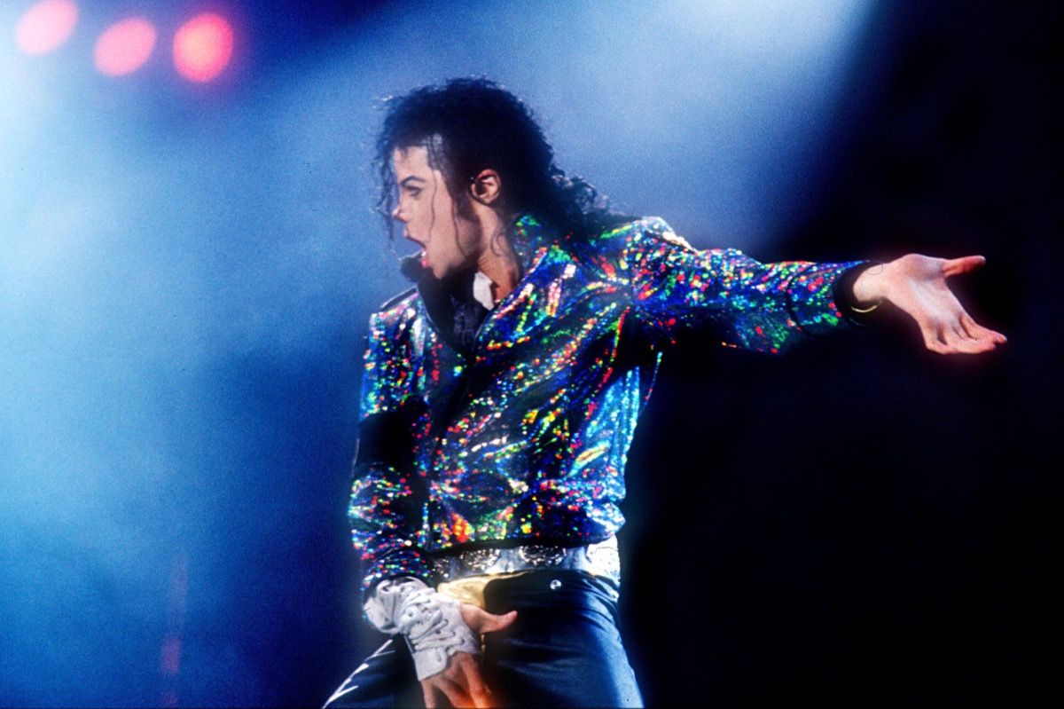 Michael Jackson en un concert el 1988