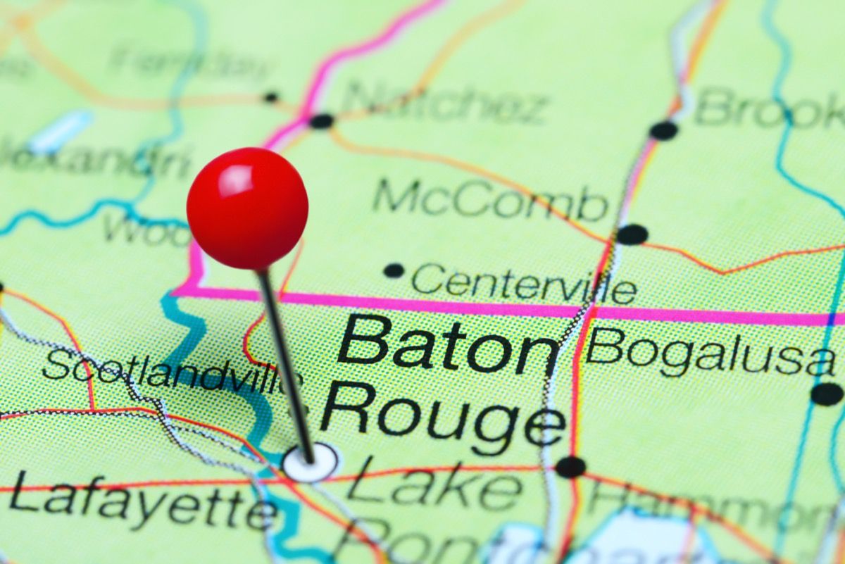 zemljevid baton rouge
