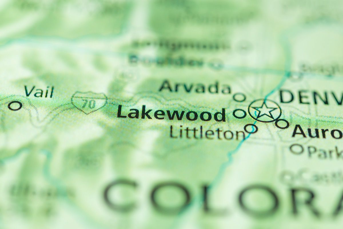 Lakewood zemljevid