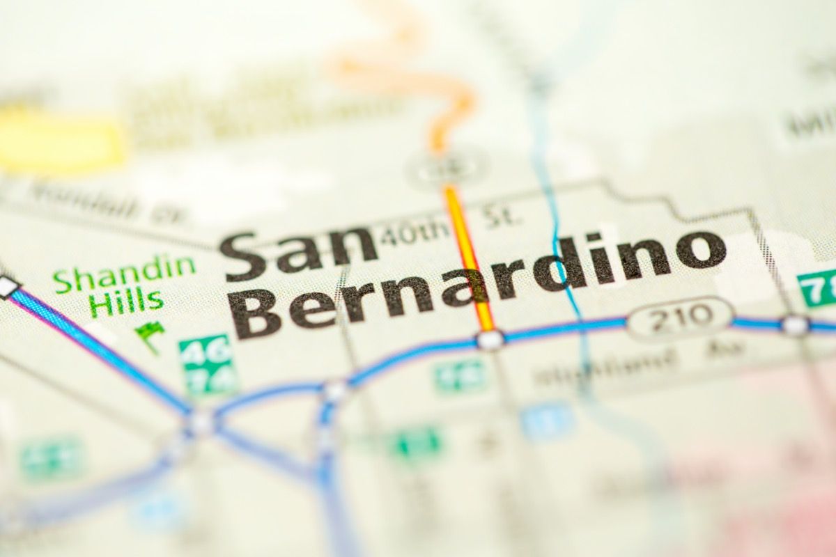 zemljevid san bernardino