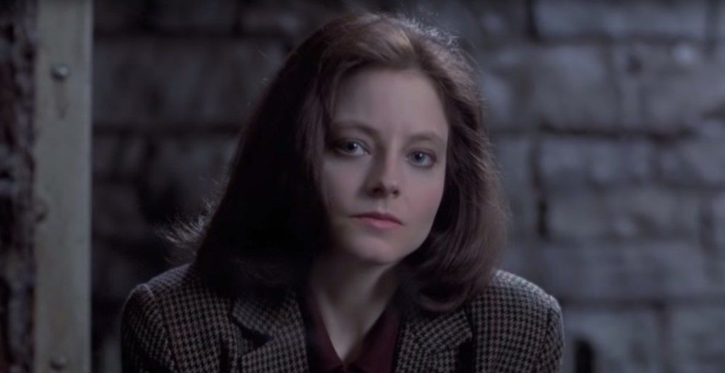 Jodie Foster jako Clarice Starling ve filmu Ticho jehňátek