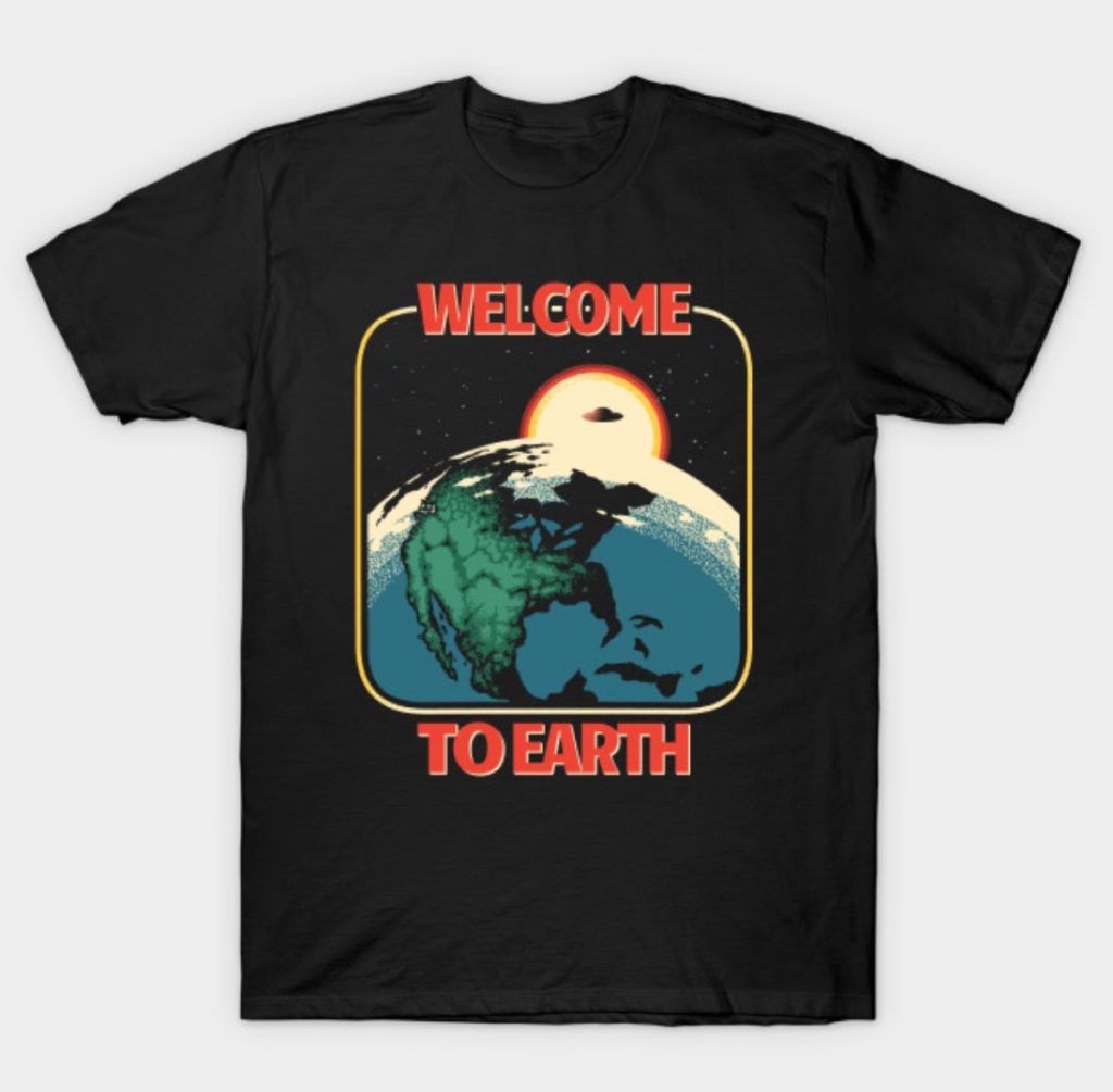 पृथ्वी टी-शर्ट, स्वतंत्रता दिवस उपहार में आपका स्वागत है