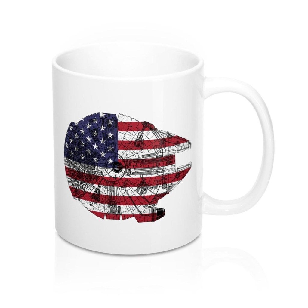 tazza con bandiera americana, regali per il giorno dell
