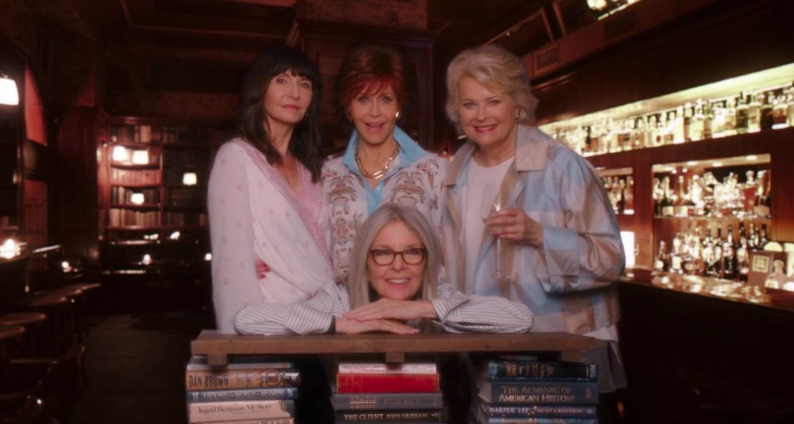 Mary Steenburgen, Jane Fonda, Candice Bergen y Diane Keaton en el club de lectura
