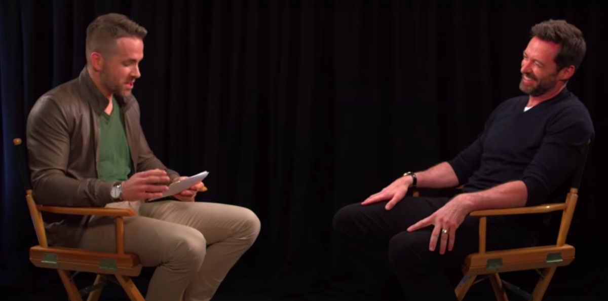 रयान रेनॉल्ड्स ह्यू जैकमैन का साक्षात्कार लेते हैं