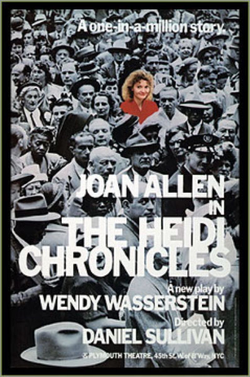 плакатът на Heidi Chronicles Broadway