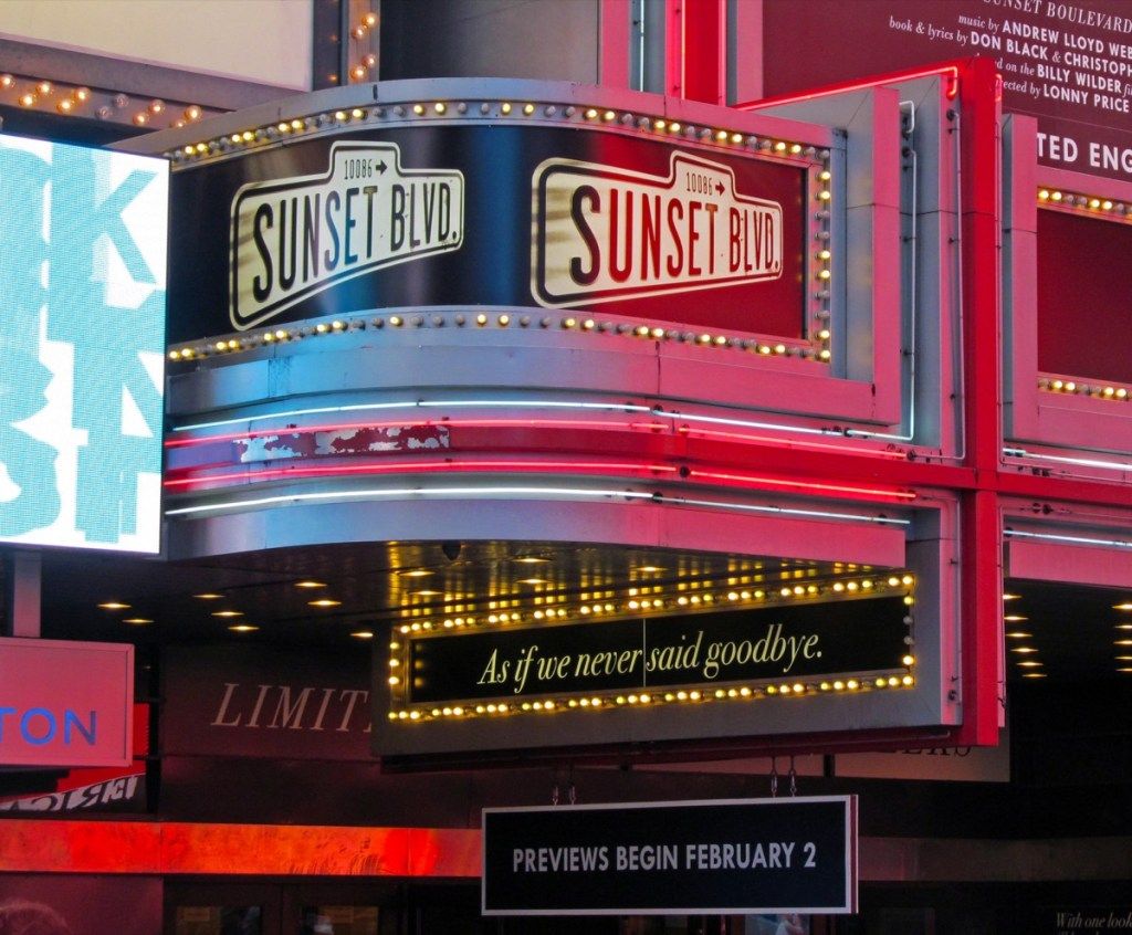 Sunset Boulevard sul cartello Braodway, biglietti per Broadway