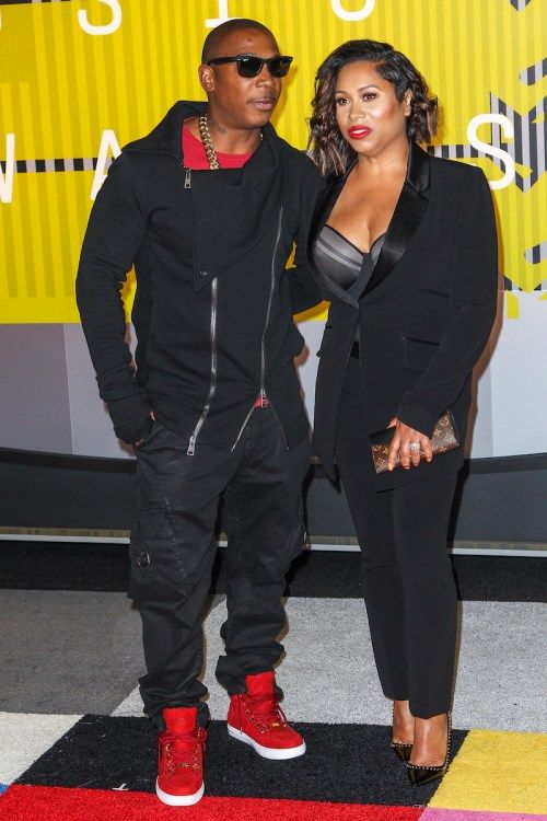 Ja Rule và Aisha Atkins tại Lễ trao giải Video âm nhạc MTV 2015