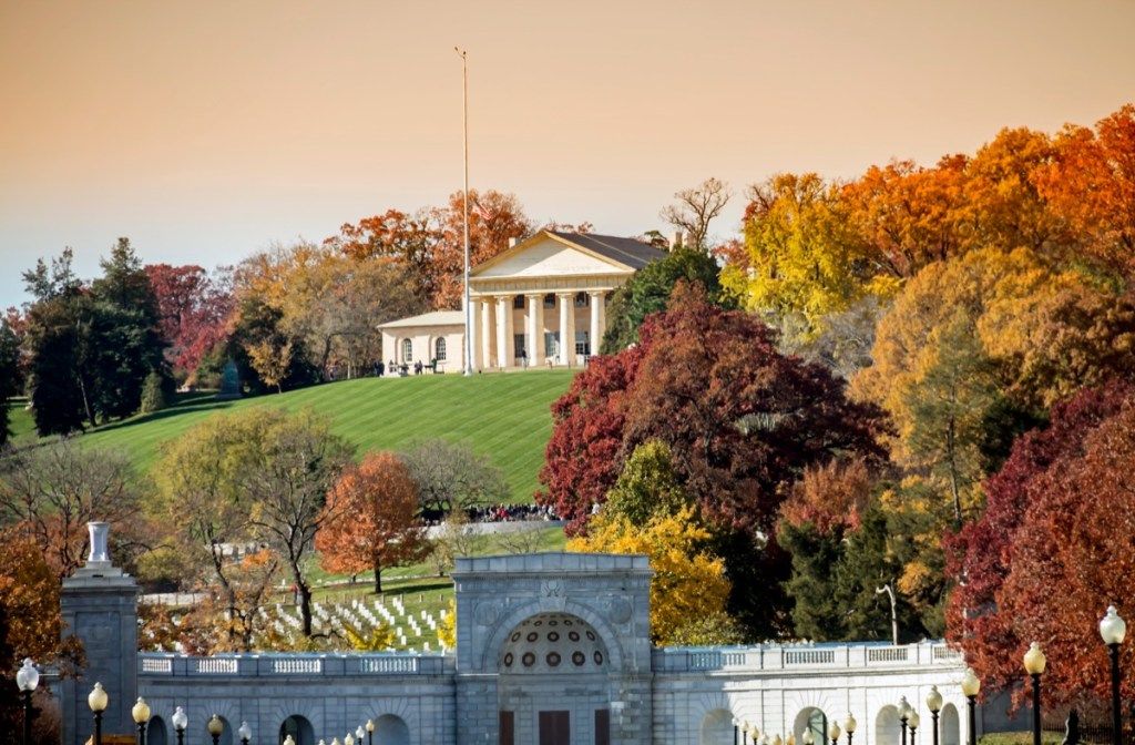 Arlington National Cemetery og Arlington House, mest almindelige bynavne