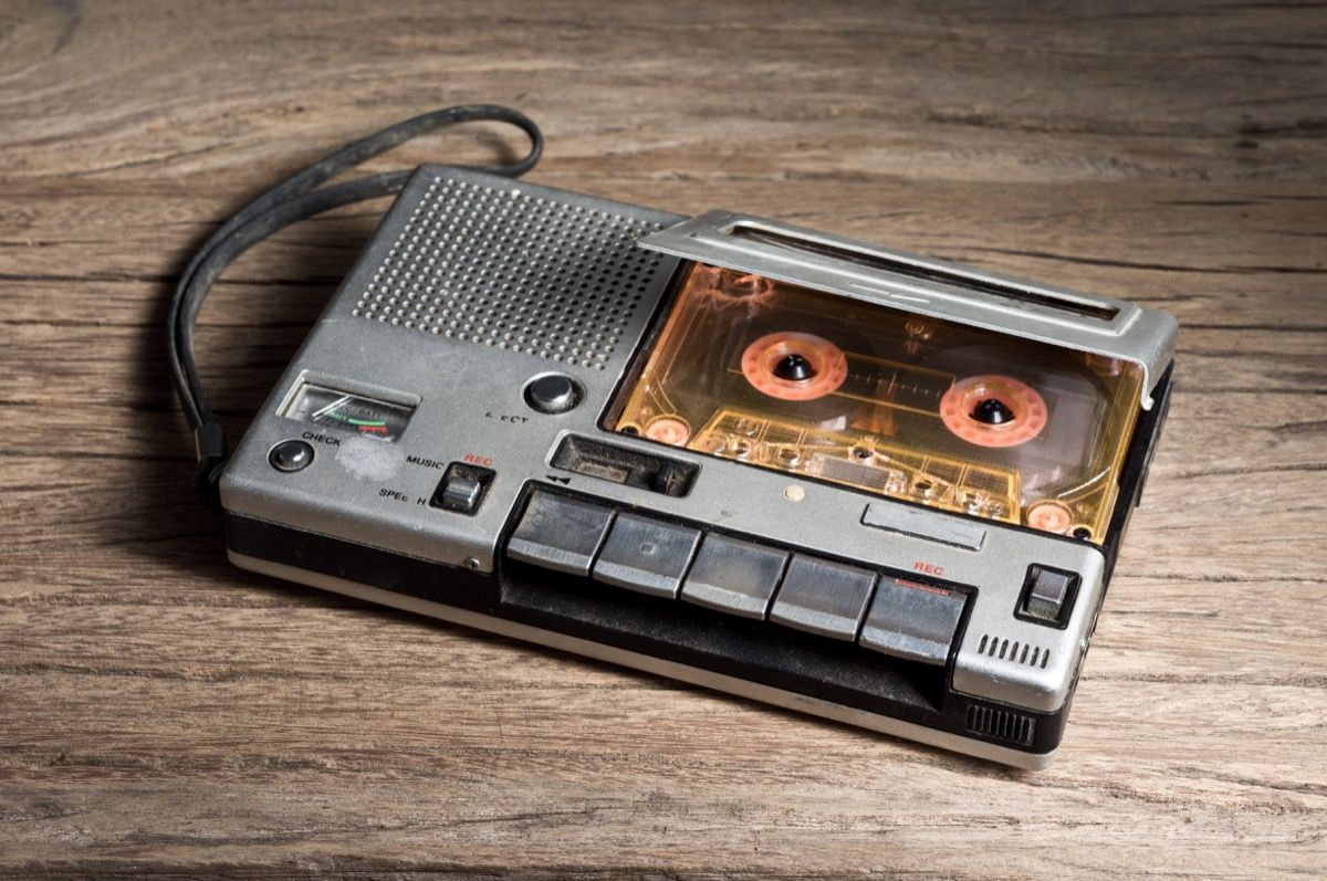 máy ghi âm cassette di động, máy nghe nhạc, những năm 1970