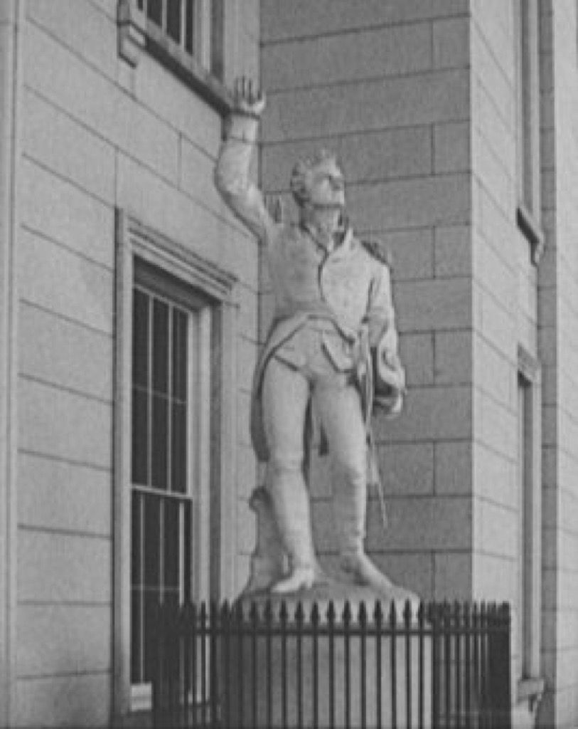 estátua de Ethan Allen, o maior herói popular de todos os estados