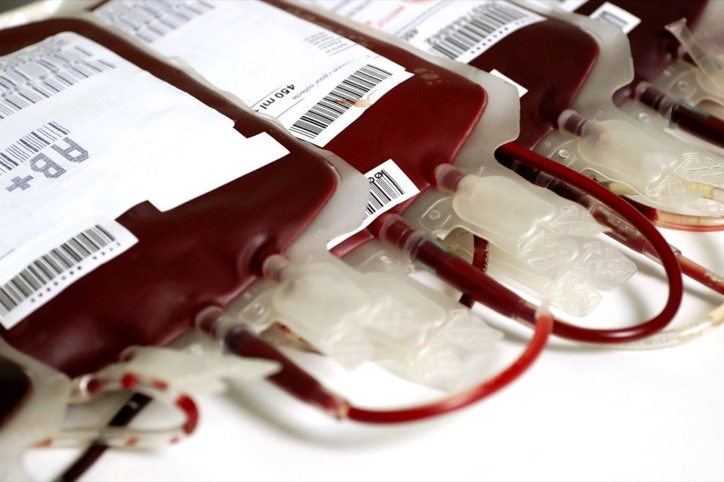 Sacs de AB + Informations sanguines sur le groupe sanguin