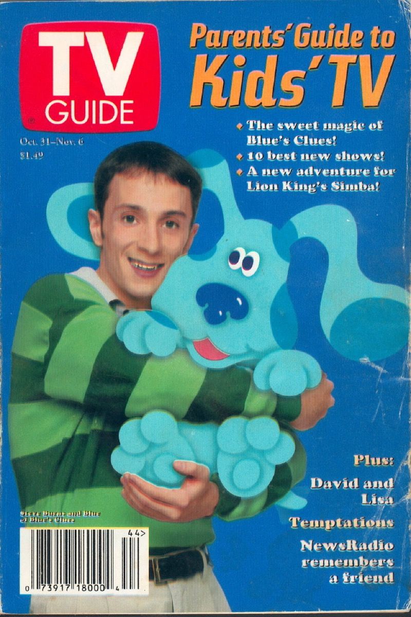 TV Guide-omslag med Steve Burns of Blue