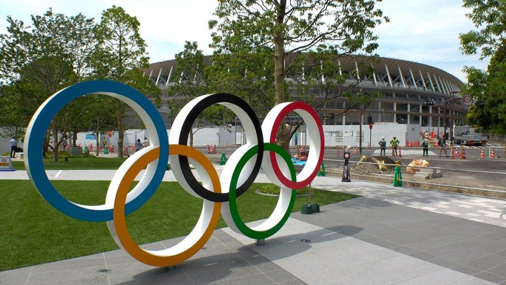 สัญลักษณ์ของการแข่งขันกีฬาโอลิมปิกที่โตเกียว