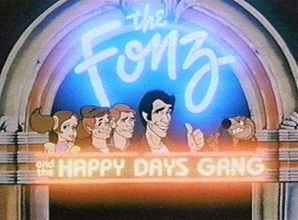 Scenariile TV Fonz și Happy Days Gang