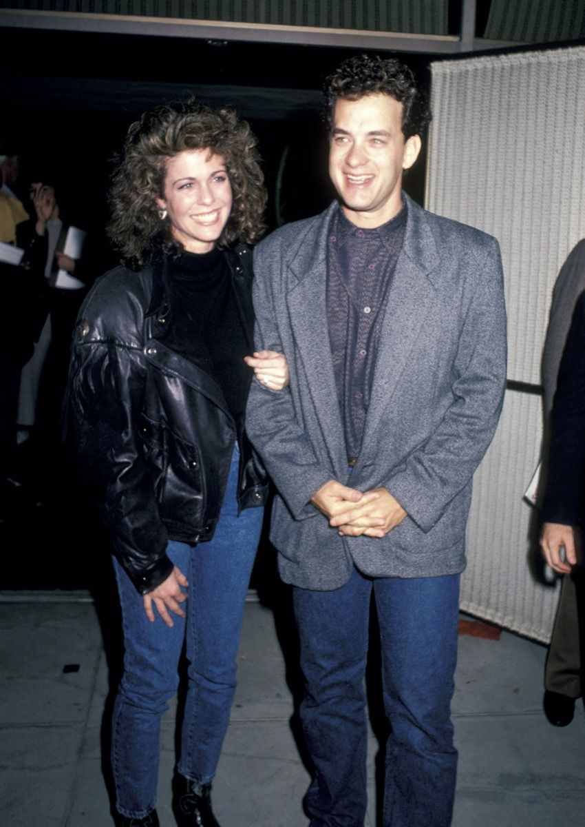 Rita Wilson y Tom Hanks en 1986