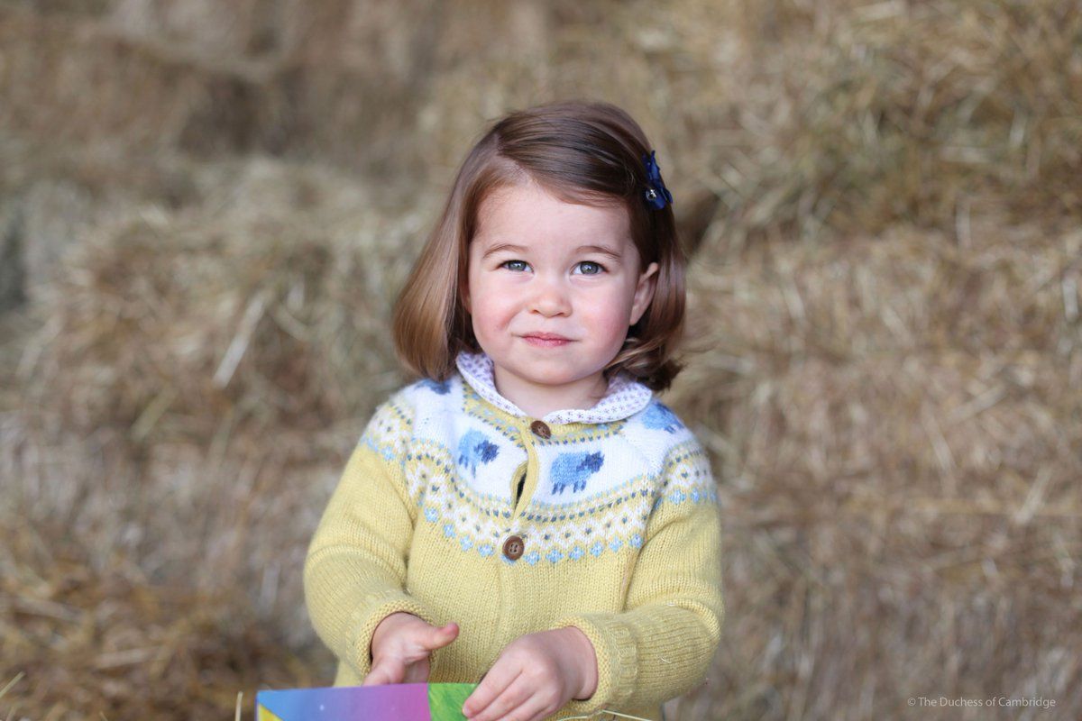 prințesa Charlotte la a doua zi de naștere