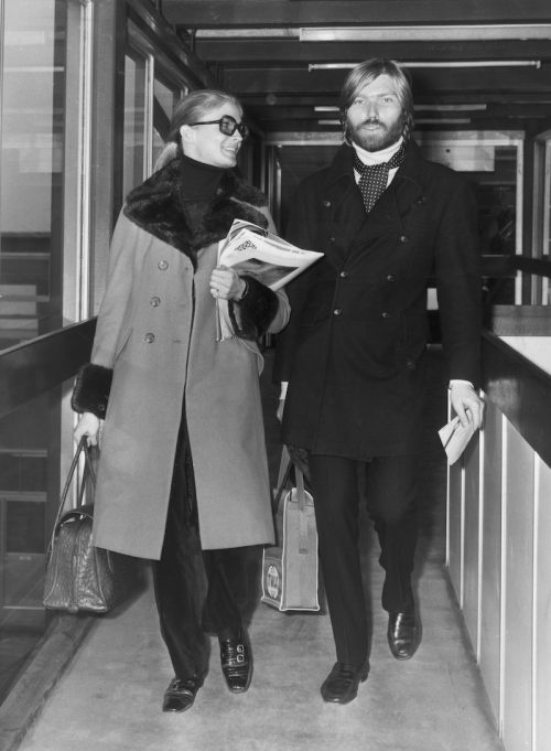   Candice Bergen y Terry Melcher fotografiados en 1968