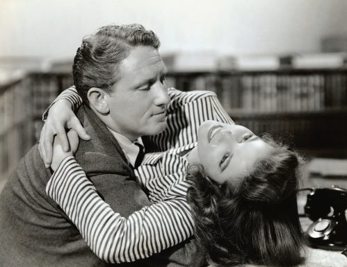   Spencer Tracy och Katharine Hepburn in"Woman of the Year"