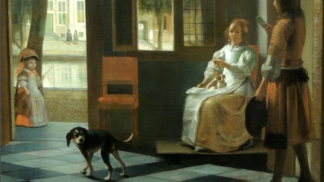 אנשים חושבים שהציור בן 350 השנים הזה הוא 'הוכחה' למסע בזמן לאחר ש'הבחין באייפון' בו