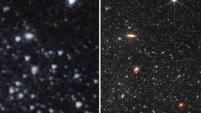 Osupljive fotografije 'osamljene' galaksije 3 milijone svetlobnih let od Rimske ceste, ki jih je posnela NASA