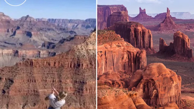 Video näitab, kuidas mõjutaja lööb golfipalli Grand Canyonisse. Nüüd ootab teda süüdistus